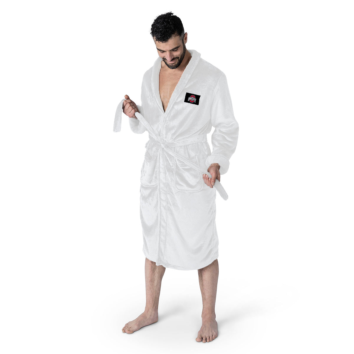 Ohio State Robe Ohio State Buckeyes NCAA White Out Silk Touch Robe Large/XLarge