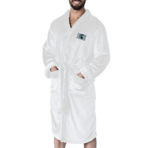 Michigan State Spartans NCAA White Out Silk Touch Robe Large/XLarge