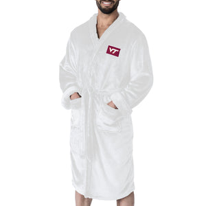 Virginia Tech Hokies NCAA White Out Silk Touch Robe Large/XLarge