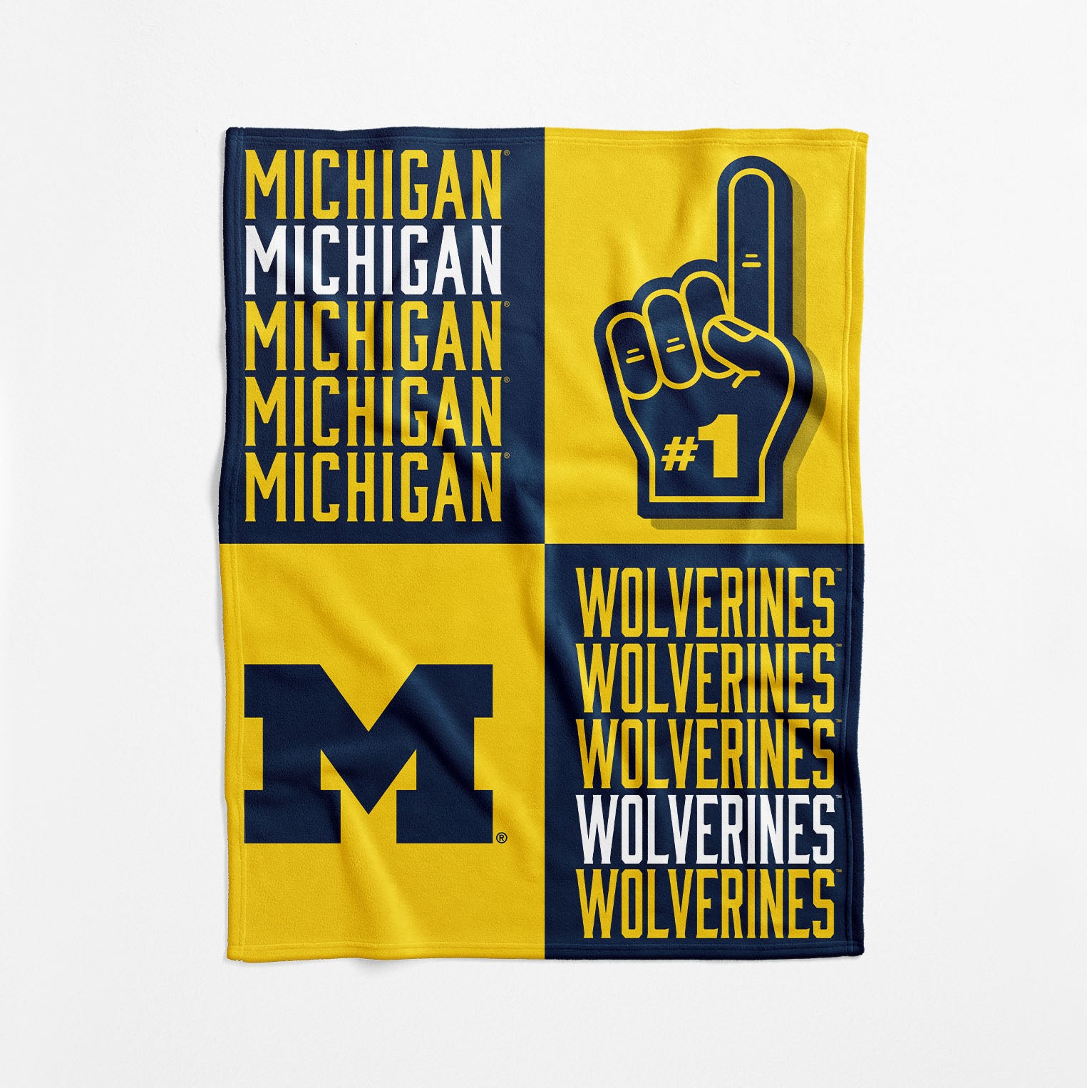 Northwest Michigan Wolverines Double Play Woven Jacquard Throw Blanket, 48 x 60 : Buy Online at Best Price in KSA - Souq is now Northwest Michigan Wolverines Double Play Woven Jacquard Throw Blanket, 48 x 60 : Buy Online at Best Price in KSA - Souq is now