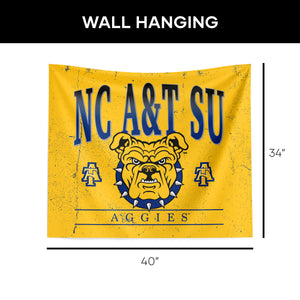 North Carolina A&T Aggies Wall Hanging 34x40 Inches