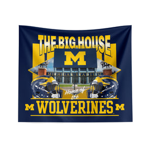 Michigan Wolverines NCAA The Big House Wall Hanging 34X40 Inches