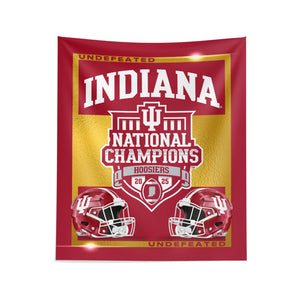 2025 NCAA Football Championship Indiana Hoosiers Dominator Wall Hanging 34×40 inches