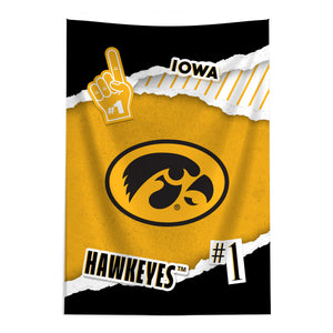 NCAA Iowa Hawkeyes Scrapbook Wall Hanging 24x36 inches
