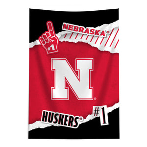 NCAA Nebraska Cornhuskers Scrapbook Wall Hanging 24x36 inches