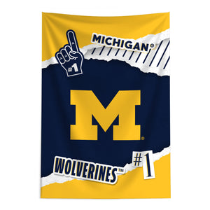 NCAA Michigan Wolverines Scrapbook Wall Hanging 24x36 inches