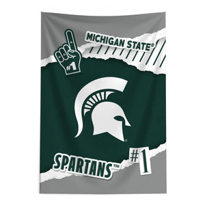 NCAA Michigan State Spartans Scrapbook Wall Hanging 24x36 inches