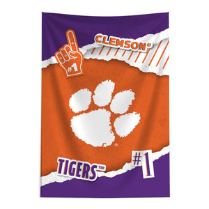 NCAA Clemson Tigers Scrapbook Wall Hanging 24x36 inches