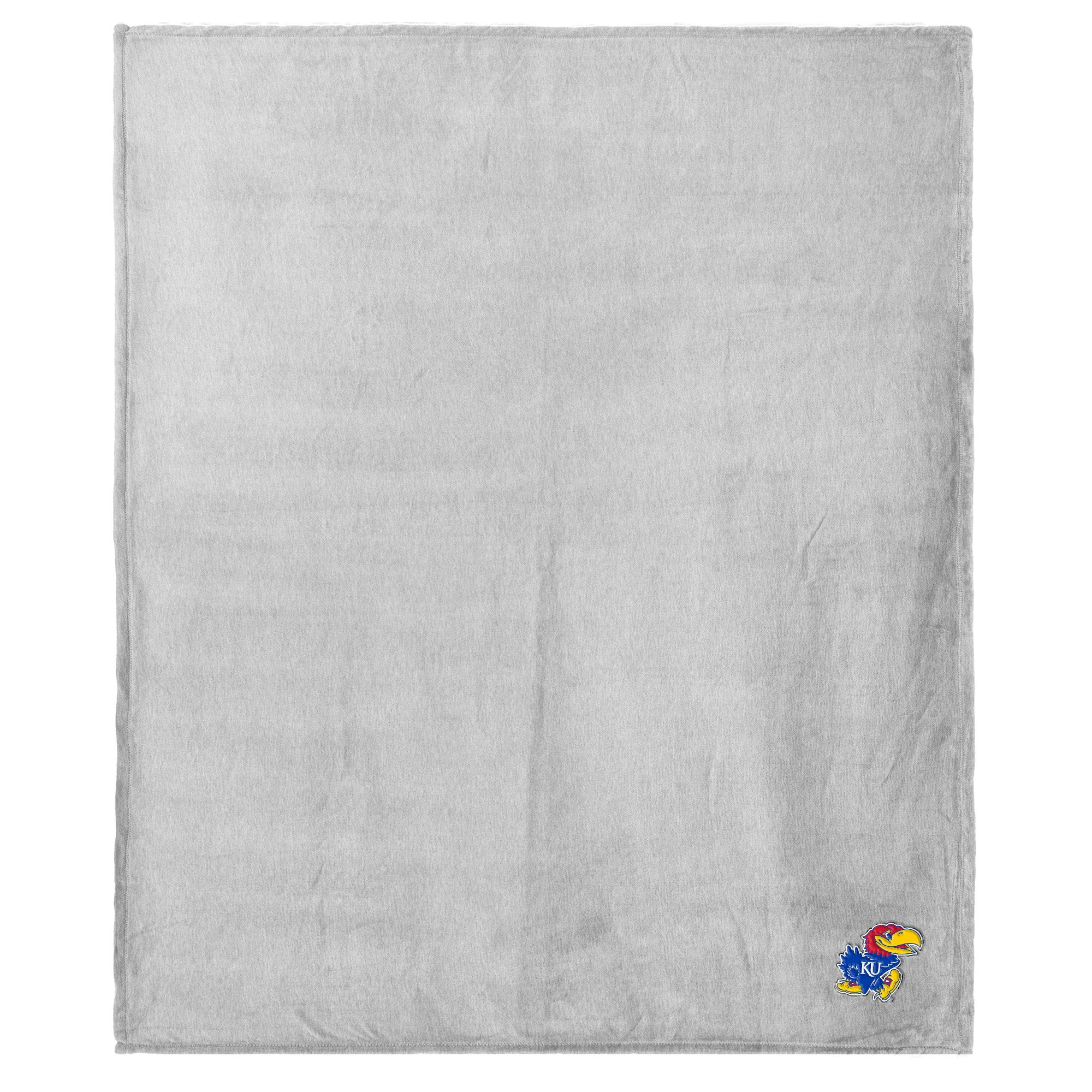 Kansas Jayhawks NCAA Logo Sweatshirt Throw Blanket 50x60 Inches