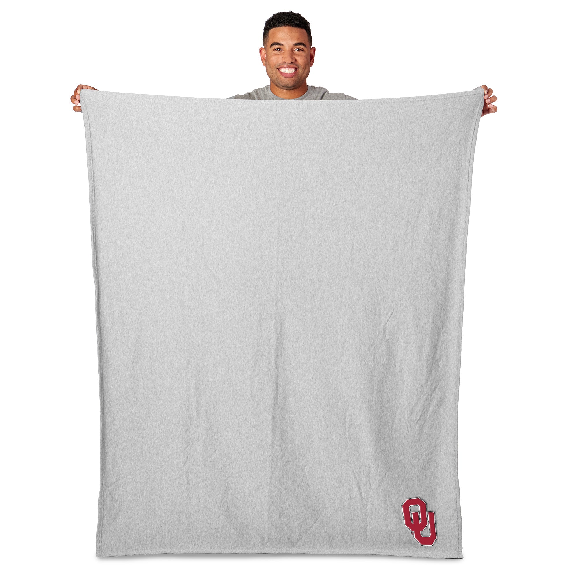 Oklahoma Sooners NCAA Logo Sweatshirt Throw Blanket 50x60 Inches