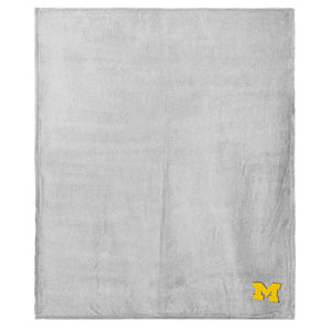 Michigan Wolverines NCAA Logo Sweatshirt Throw Blanket 50x60 Inches