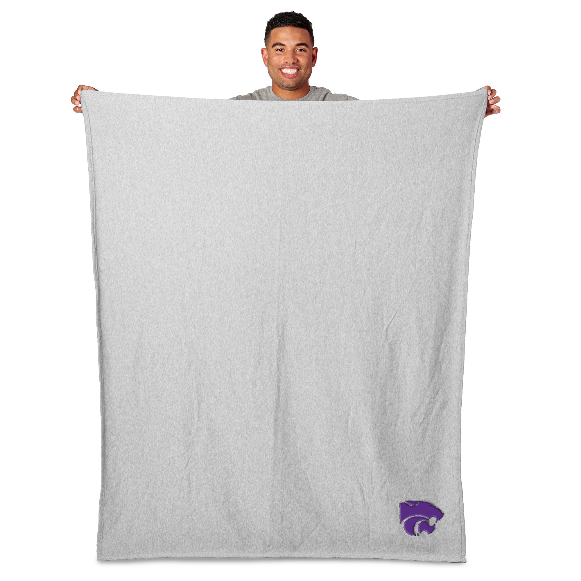 Kansas State Tigers NCAA Logo Sweatshirt Throw Blanket 50x60 Inches