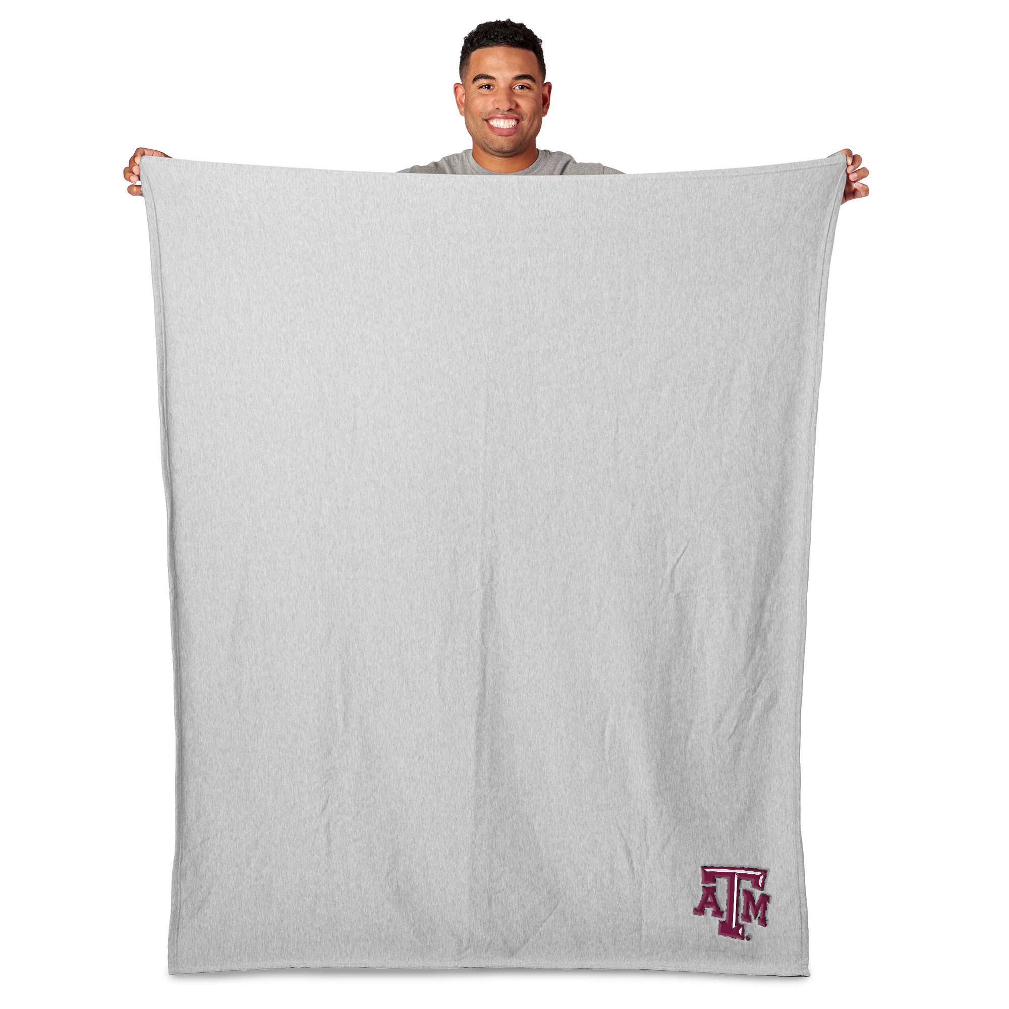 Texas A&M Aggies NCAA Logo Sweatshirt Throw Blanket 50x60 Inches