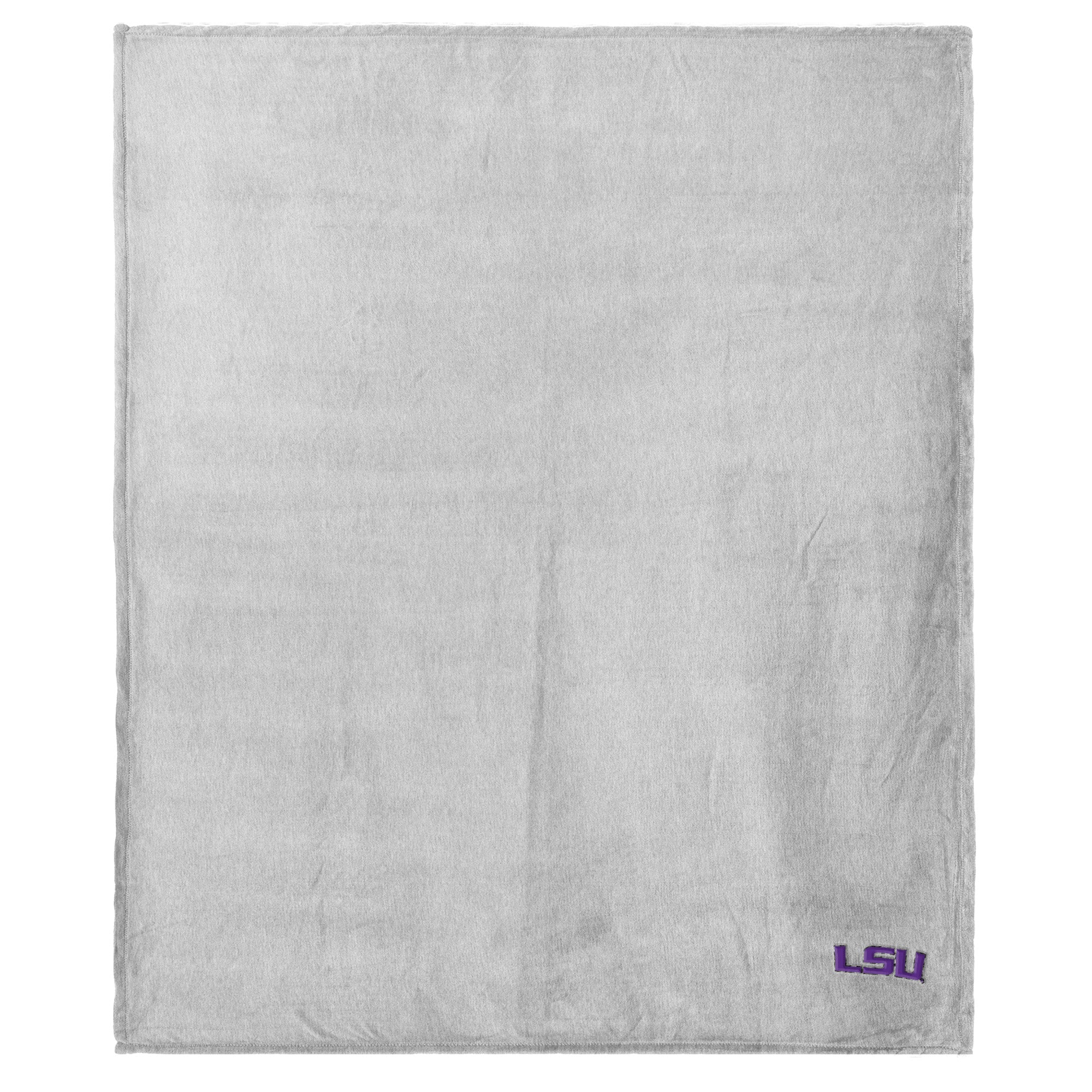 LSU Tigers NCAA Logo Sweatshirt Throw Blanket 50x60 Inches