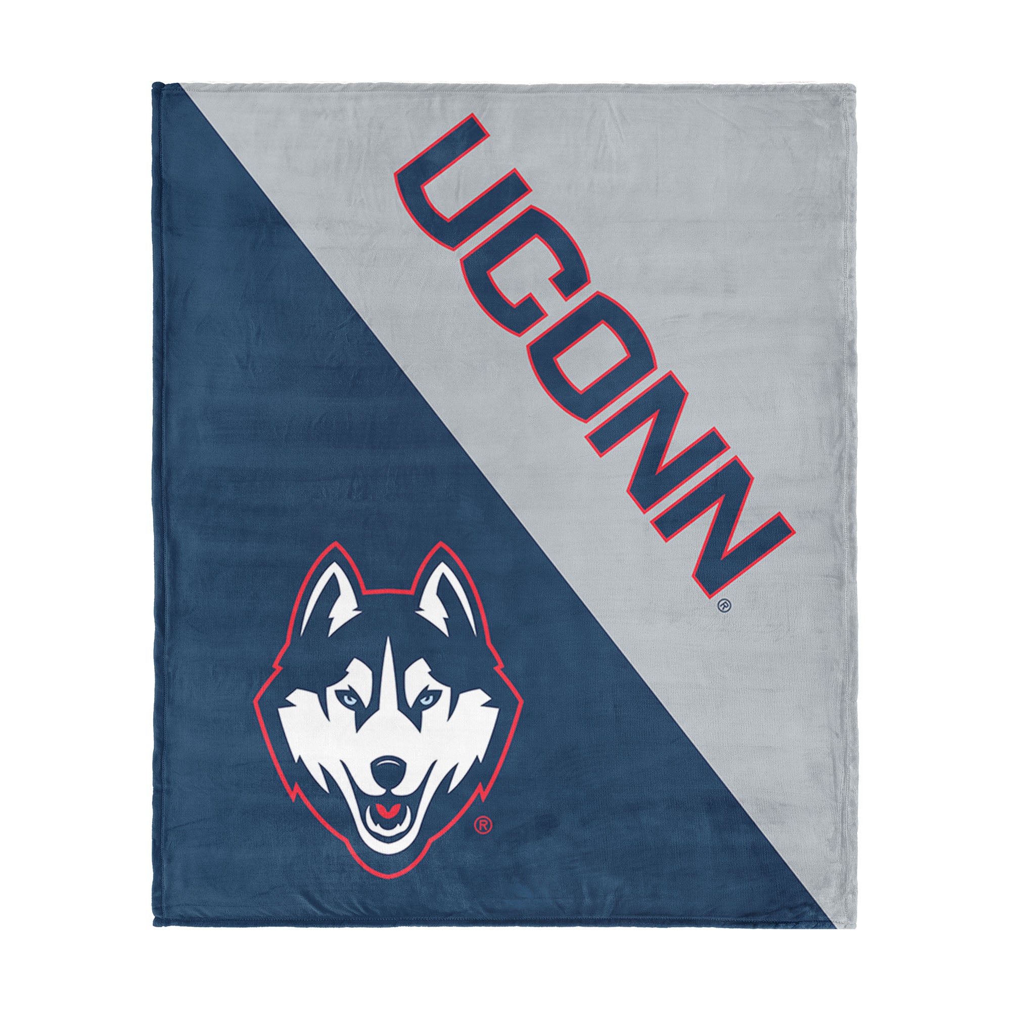 NCAA UConn Huskies Halftone Silk Touch Throw Blanket 46x60 inches