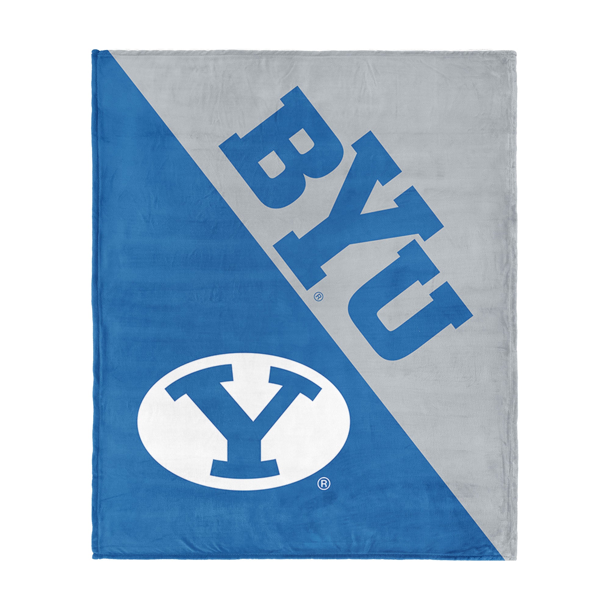 NCAA BYU Cougars Halftone Silk Touch Throw Blanket 46x60 inches