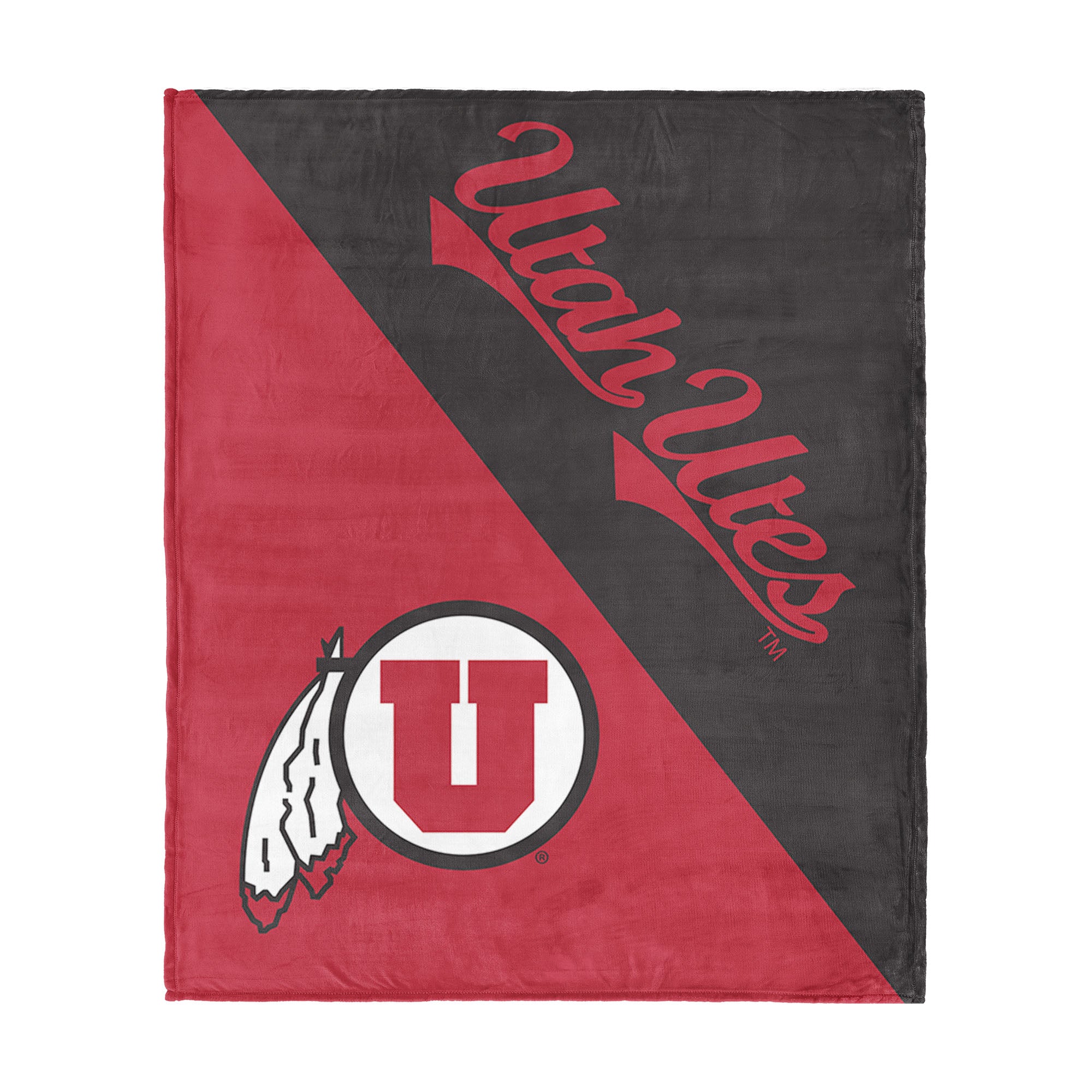 NCAA Utah Utes Halftone Silk Touch Throw Blanket 46x60 inches