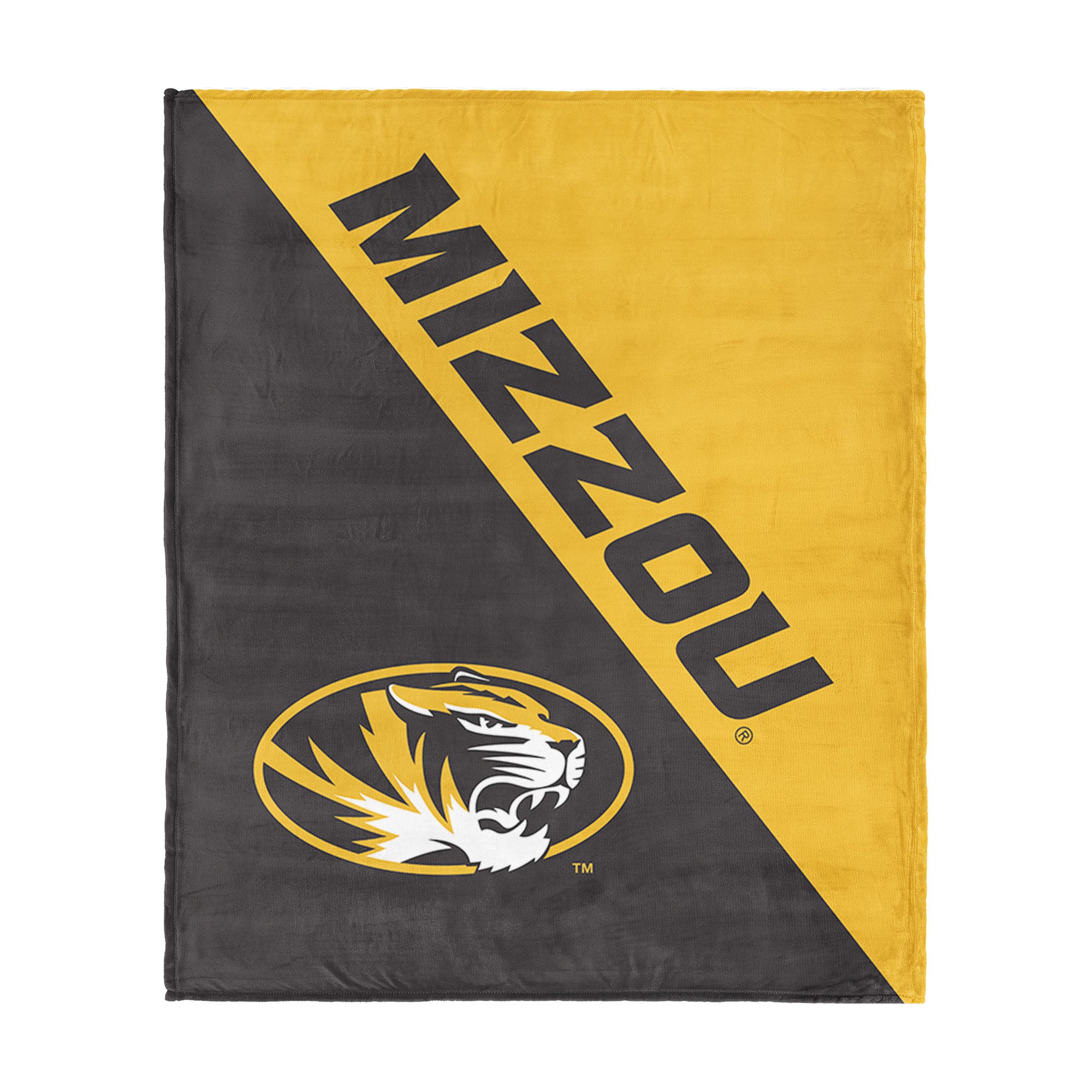 NCAA Missouri Tigers Halftone Silk Touch Throw Blanket 46x60 inches