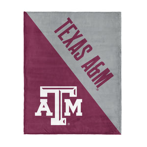 NCAA Texas A&M Aggies Halftone Silk Touch Throw Blanket 46×60 inches