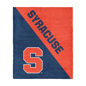 NCAA Syracuse Orange Halftone Silk Touch Throw Blanket 46x60 inches