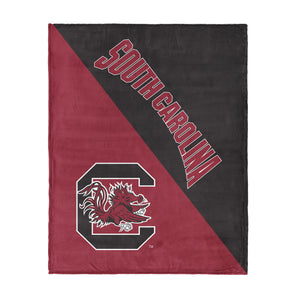 NCAA South Carolina Gamecocks Halftone Silk Touch Throw Blanket 46×60 inches