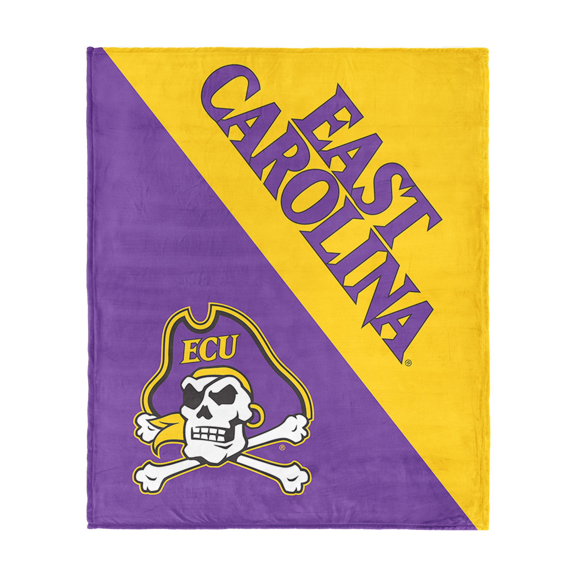 NCAA East Carolina Pirates Halftone Silk Touch Throw Blanket 46x60 inches