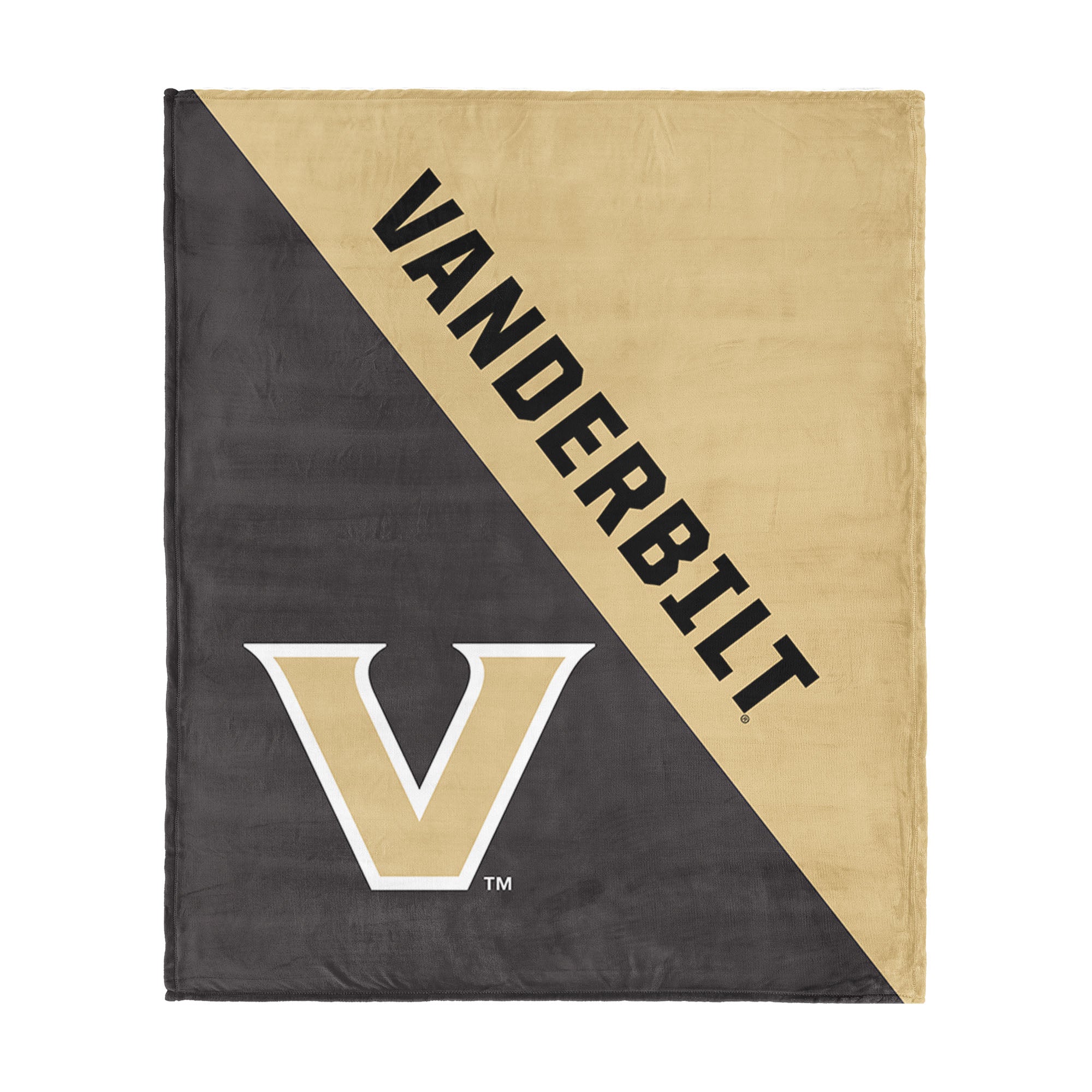 NCAA Vanderbilt Commodores Halftone Silk Touch Throw Blanket 46x60 inches