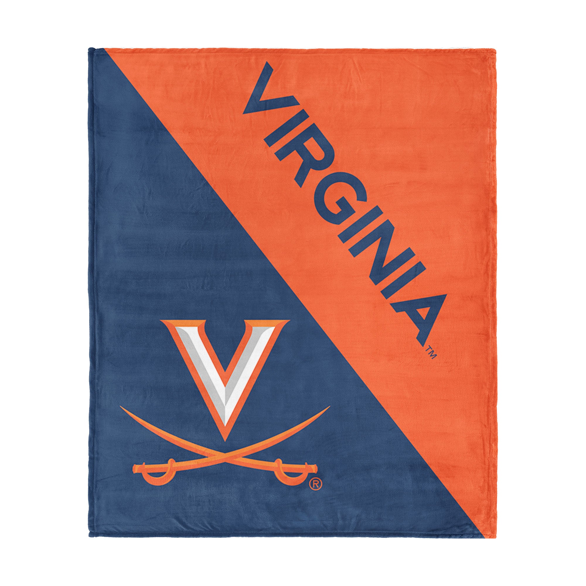NCAA Virginia Cavaliers Halftone Silk Touch Throw Blanket 46x60 inches
