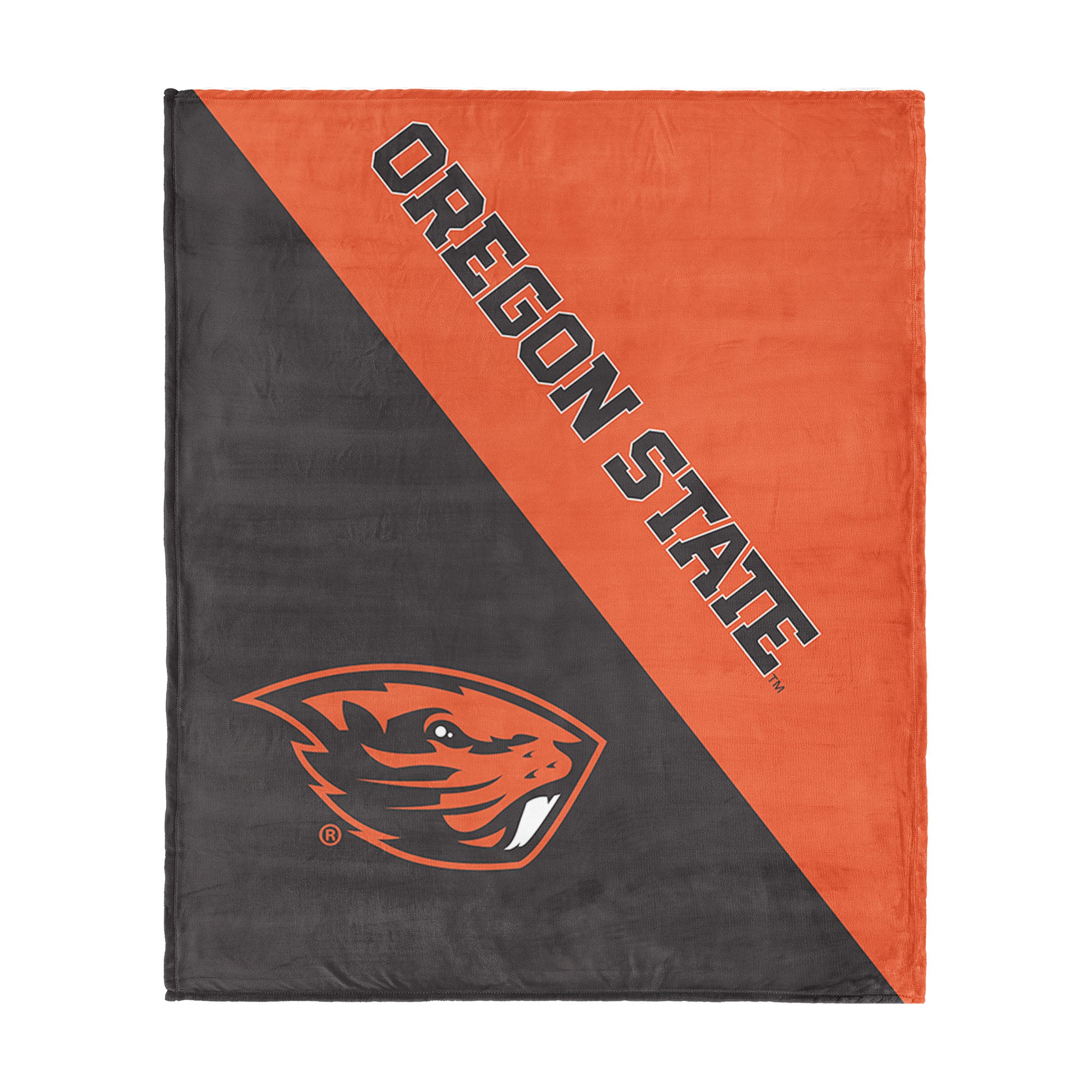 NCAA Oregon State Beavers Halftone Silk Touch Throw Blanket 46x60 inches