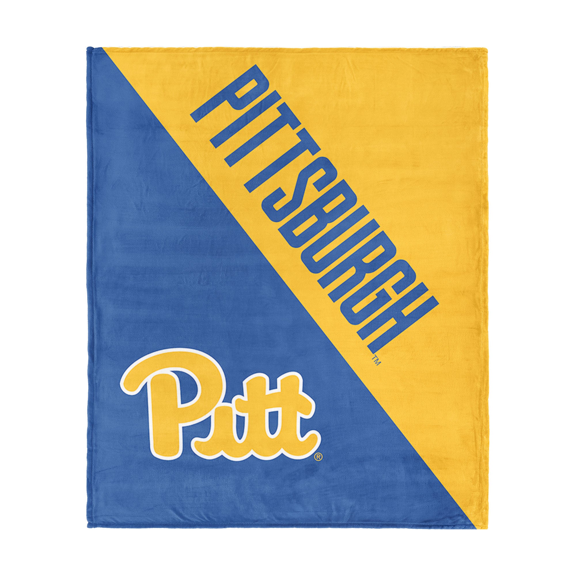 NCAA Pittsburgh Panthers Halftone Silk Touch Throw Blanket 46x60 inches