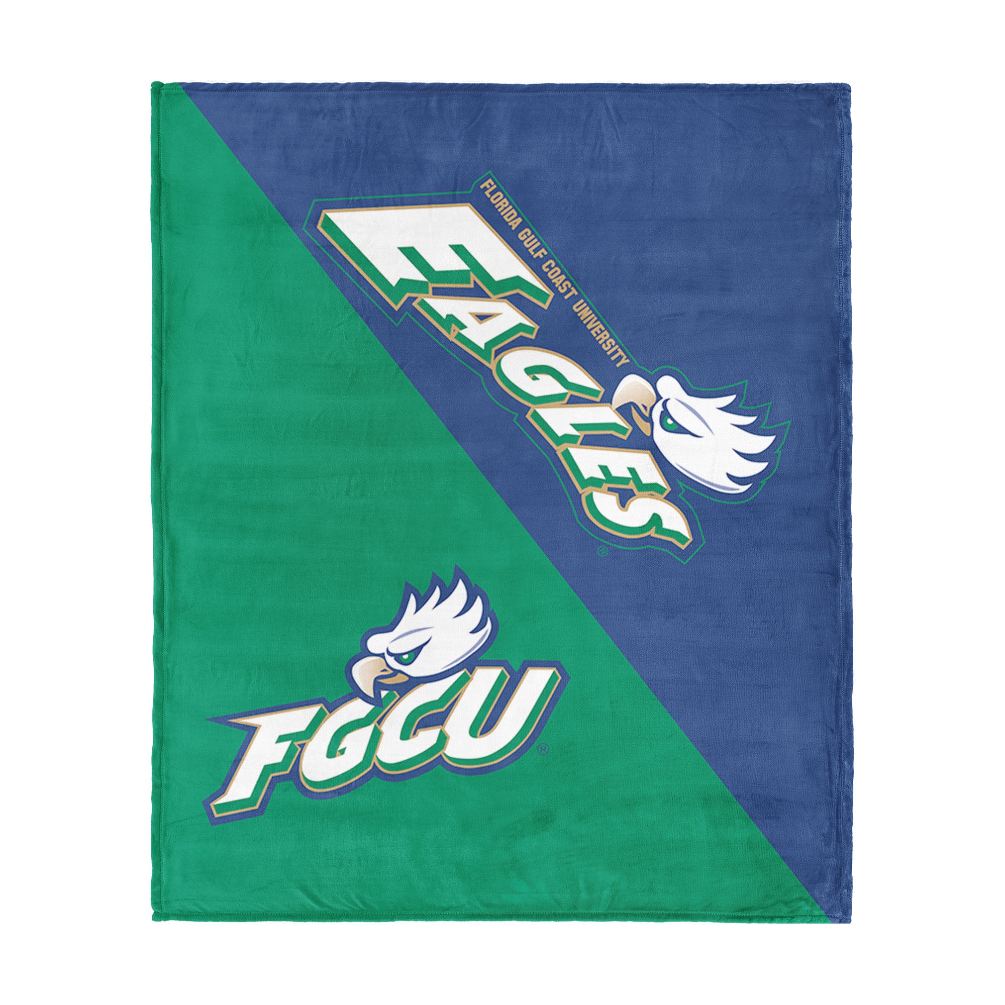 NCAA FGCU Eagles Halftone Silk Touch Throw Blanket 46x60 inches