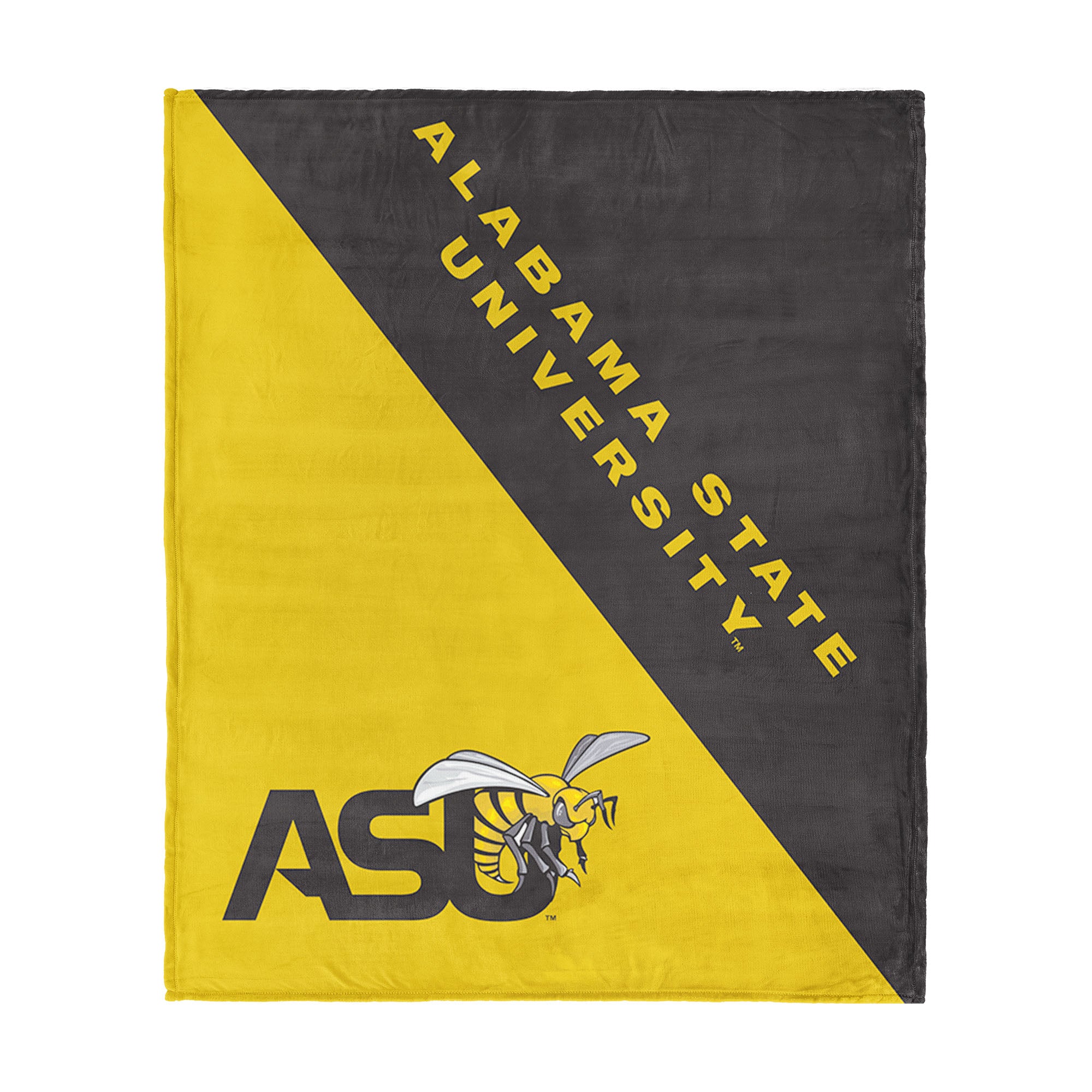 NCAA Alabama State Hornets Halftone Silk Touch Throw Blanket 46x60 inches