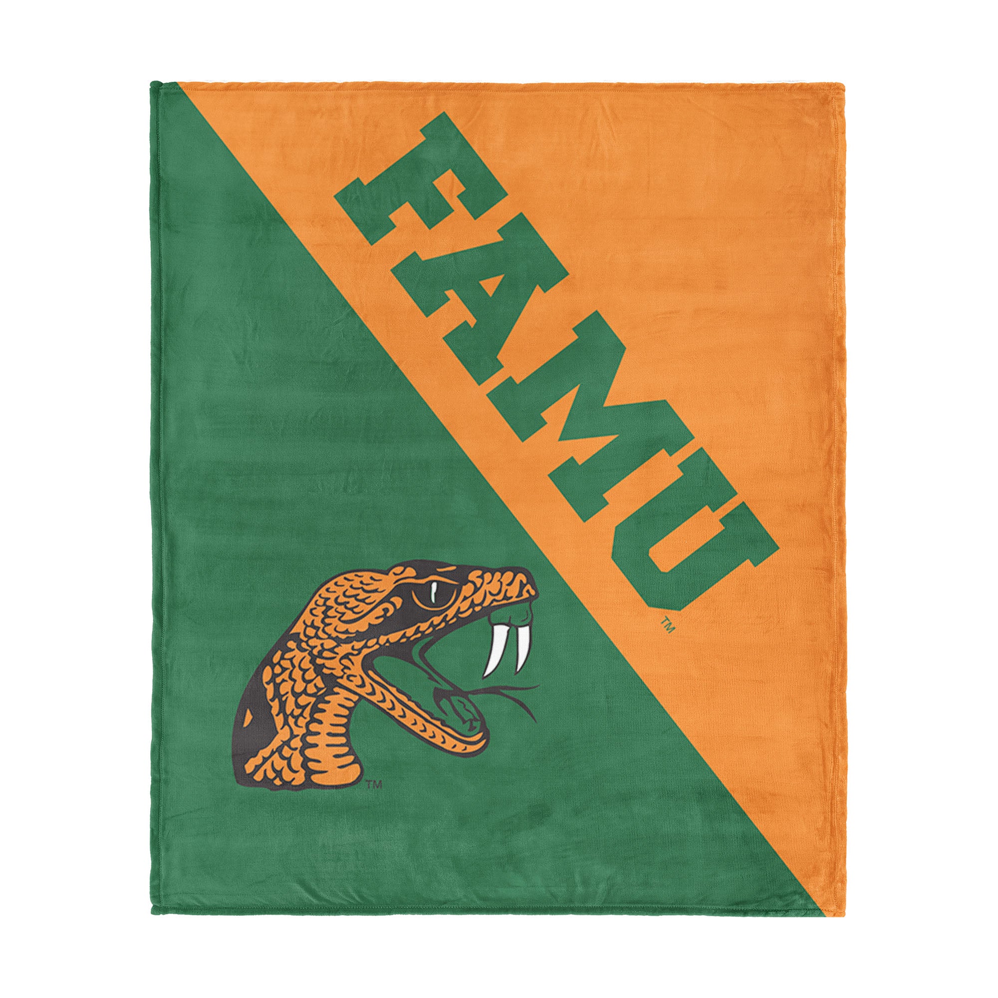 NCAA Florida A&M Rattlers Halftone Silk Touch Throw Blanket 46x60 inches