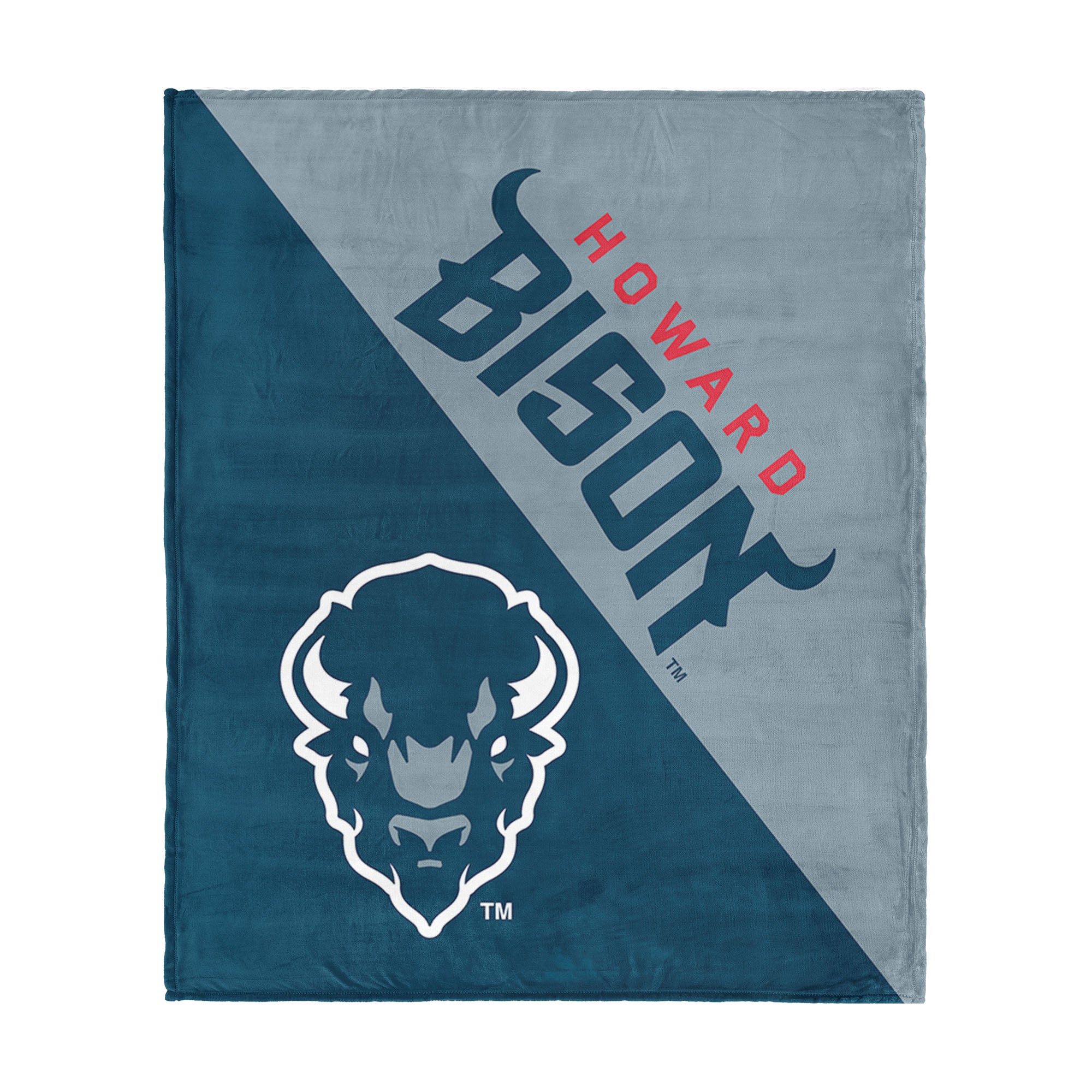 NCAA Howard Bison Halftone Silk Touch Throw Blanket 46x60 inches