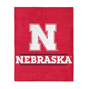 NCAA Nebraska Cornhuskers Automatic Silk Touch Throw Blanket, 46x60 inches