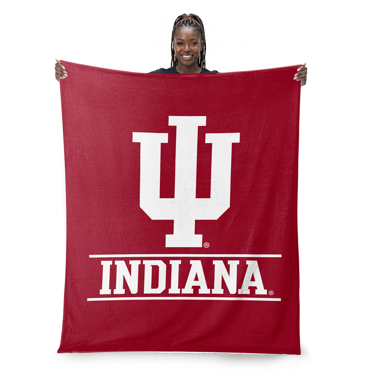 NCAA Indiana Hoosiers Automatic Silk Touch Throw Blanket, 46x60 inches