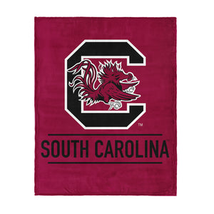NCAA South Carolina Gamecocks Automatic Silk Touch Throw Blanket, 46x60 inches