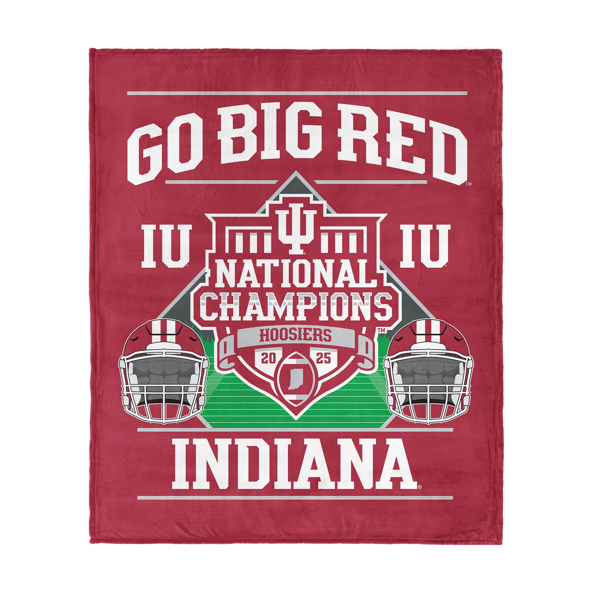 2025 NCAA Football Championship Indiana Hoosiers Historical Silk Touch Throw Blanket 46×60 inches