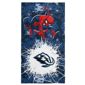 NHL Utah Mammoth Marvel Spider Man Web Core Navy Microfiber Beach Towel 30x60 inches
