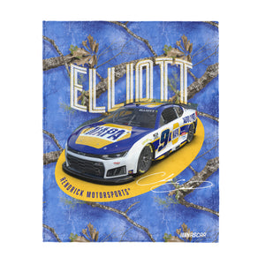 Nascar Chase Elliott Realtree Racer Silk Touch Throw Blanket 46x60 inches