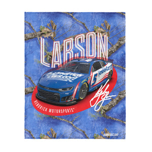 Nascar Kyle Larson Realtree Racer Silk Touch Throw Blanket 46x60 inches