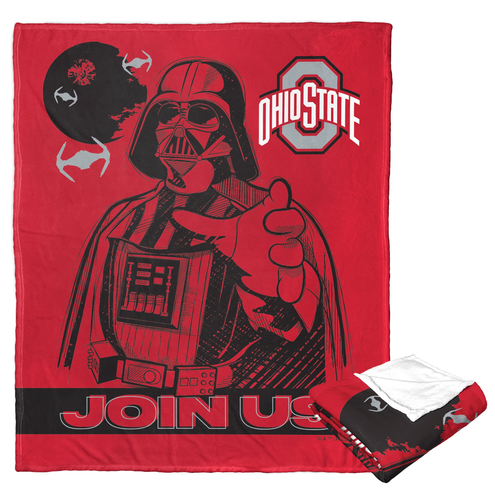 NCAA Star Wars Cobranding Influence Ohio State Buckeyes Silk Touch