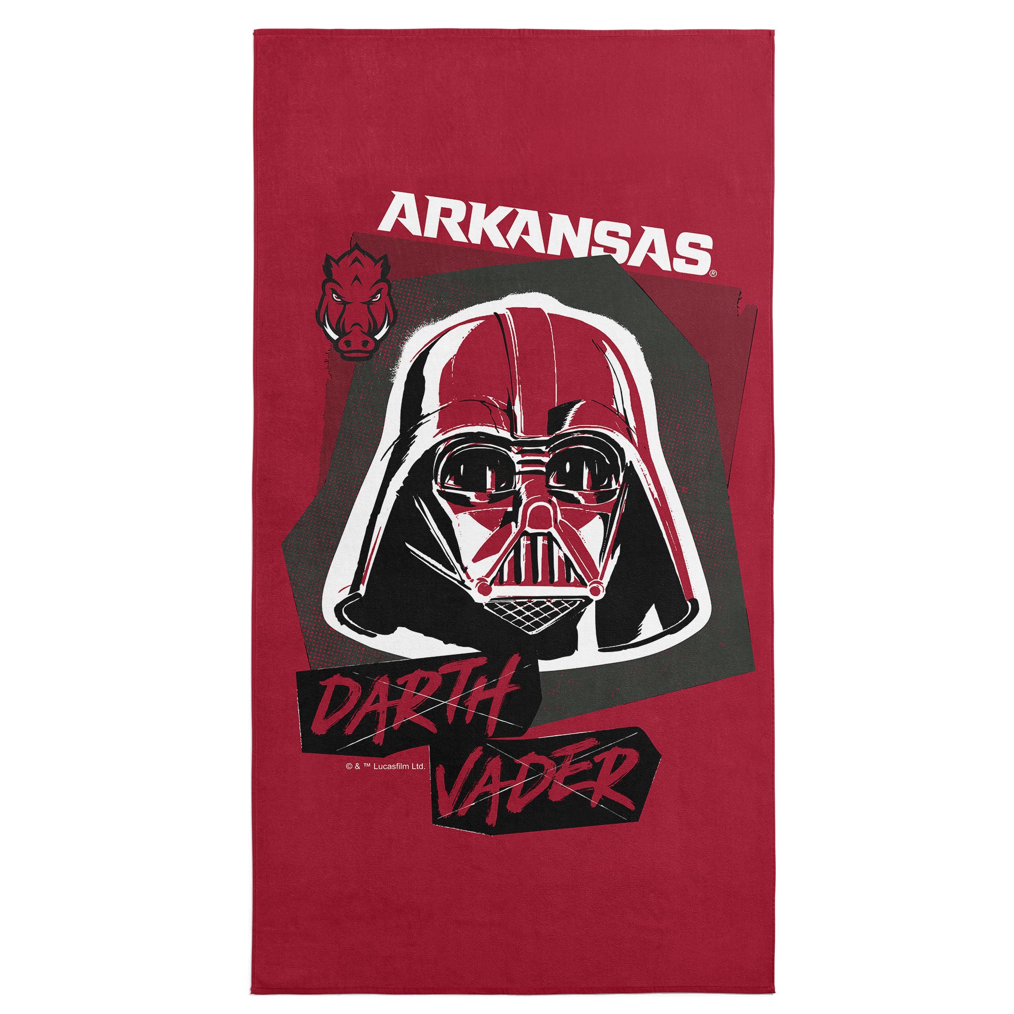 NCAA Arkansas Darth Vader  Beach Towel 30 x 60 Inches