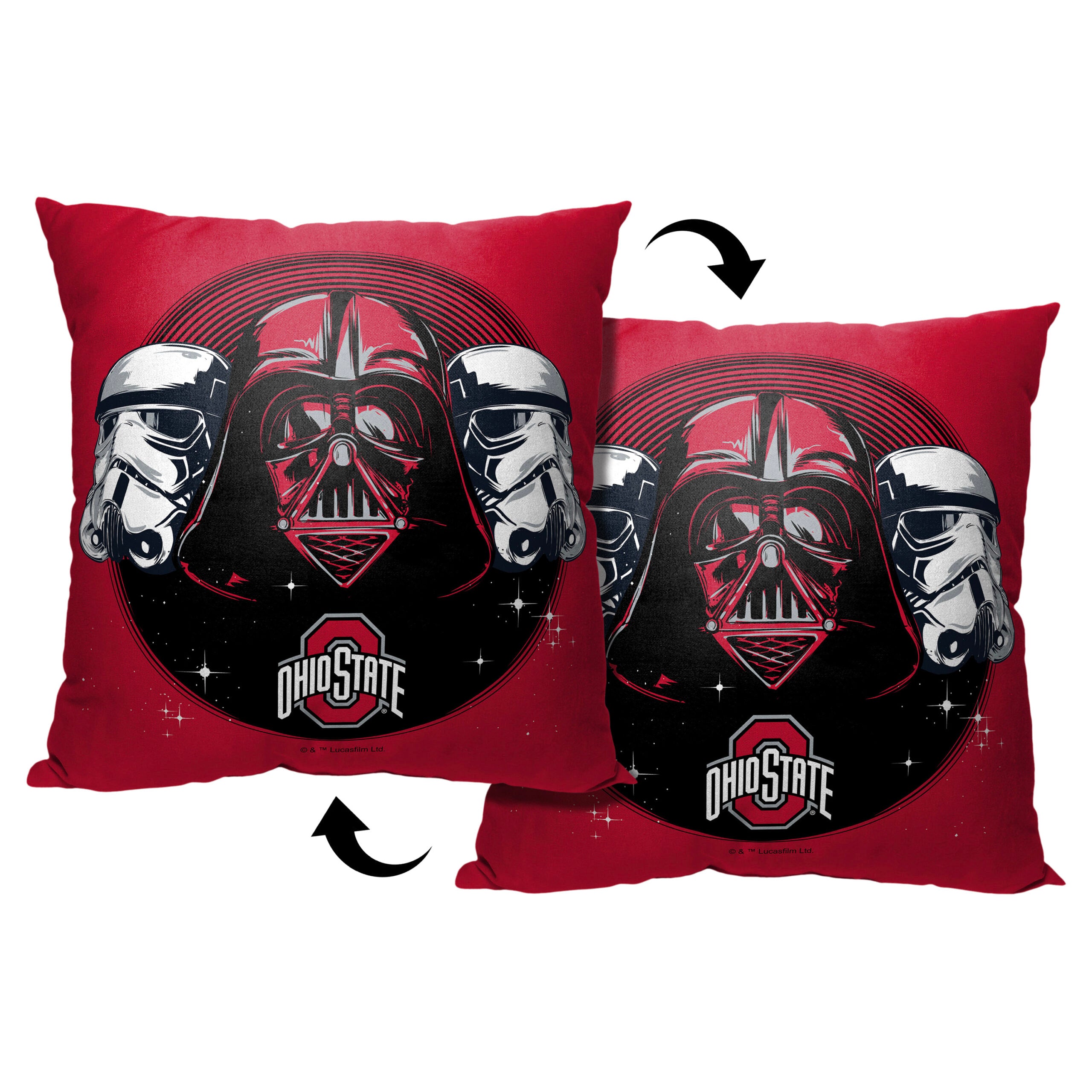 NCAA Star Wars Cobranding Recruit Ohio State Buckeyes Throw Pillow