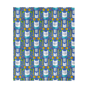 Adventure Time Finn Repeat Silk Touch Throw Blanket 50x60 inches