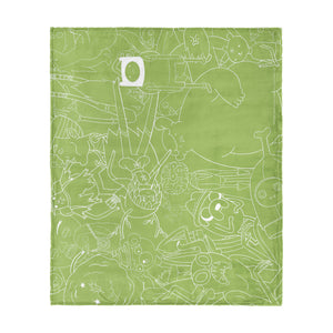 Adventure Time Friends All Over Silk Touch Throw Blanket 50x60 inches