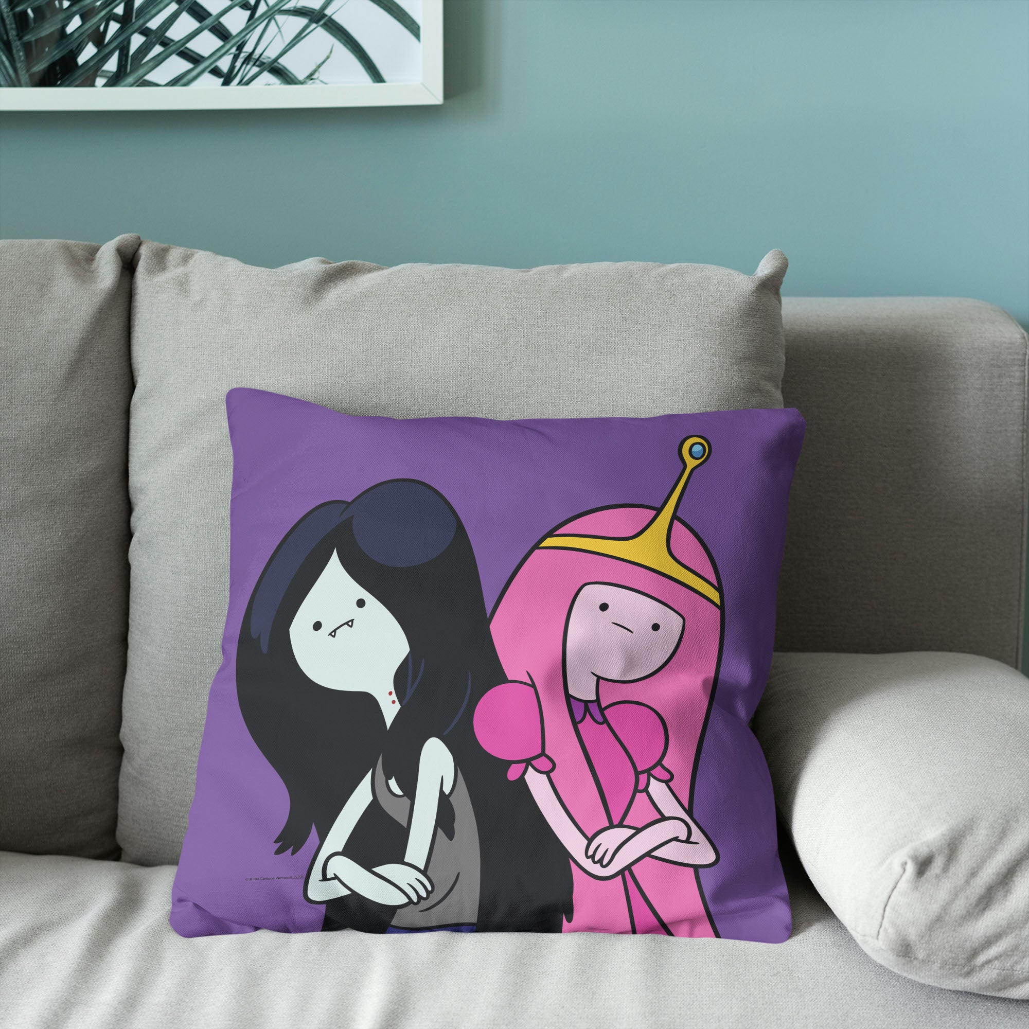 Cuscino Decorativo Adventure Time 45x45 Cm – The Names MeMeow, Morbido In Poliestere Con Frange, Ufficiale