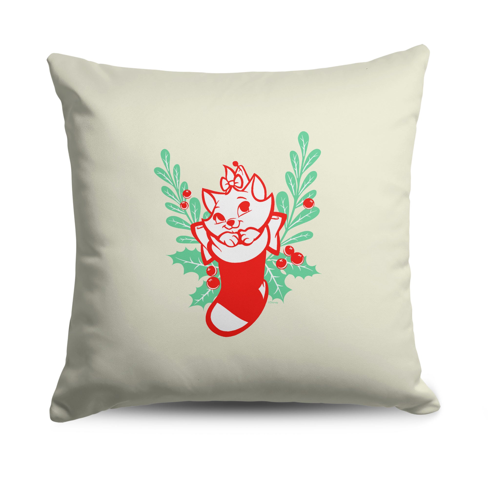 Disney Aristocats Marie Noel Throw Pillow 18X18 Inches