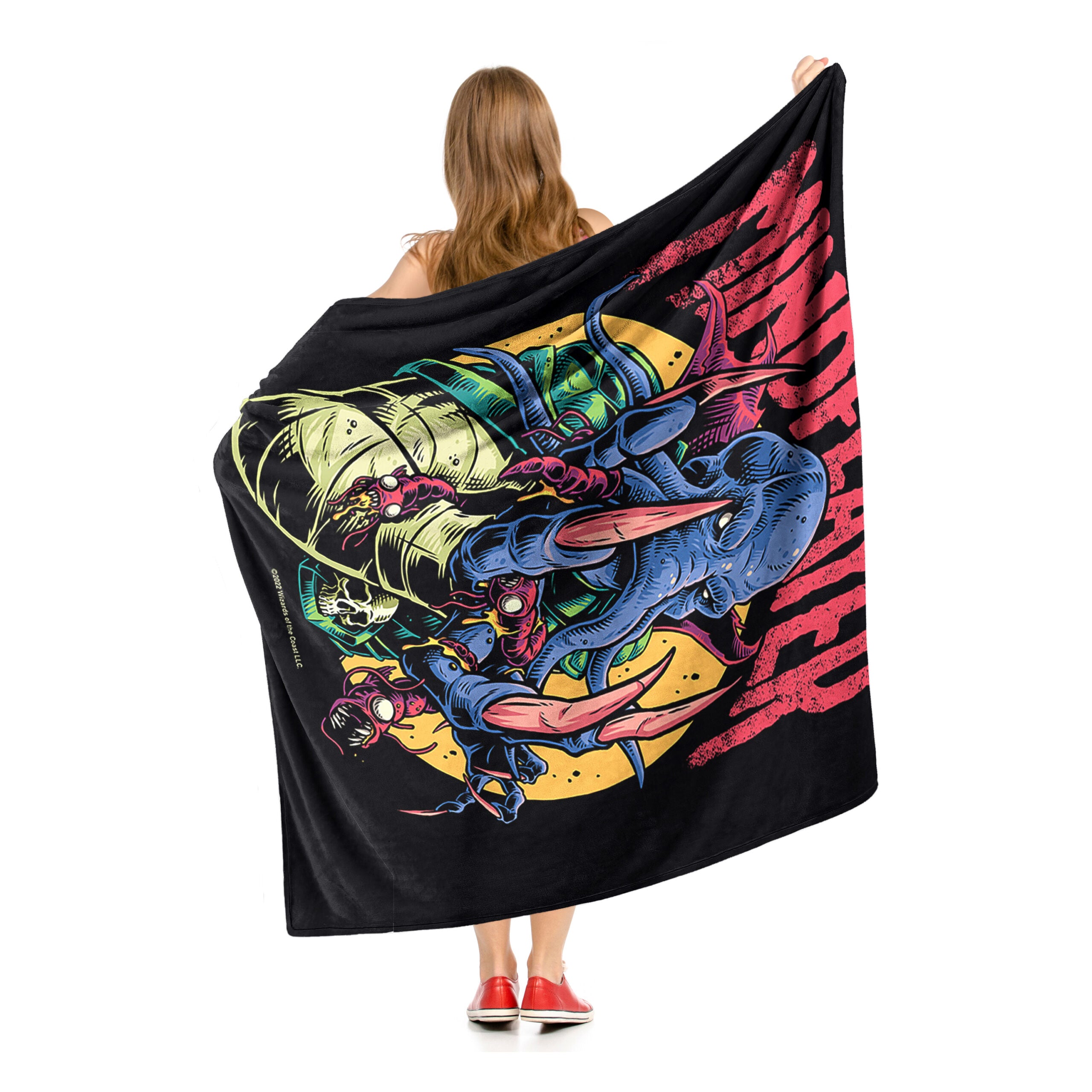 Hasbro Dungeons and Dragons Mindflayer Silk Touch Throw Blanket 50x60 Inches