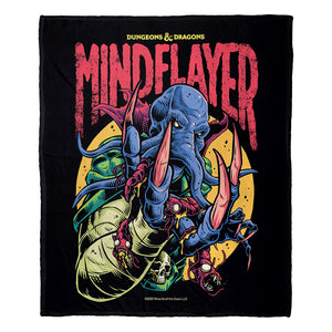 Hasbro Dungeons and Dragons Mindflayer Silk Touch Throw Blanket 50x60 Inches